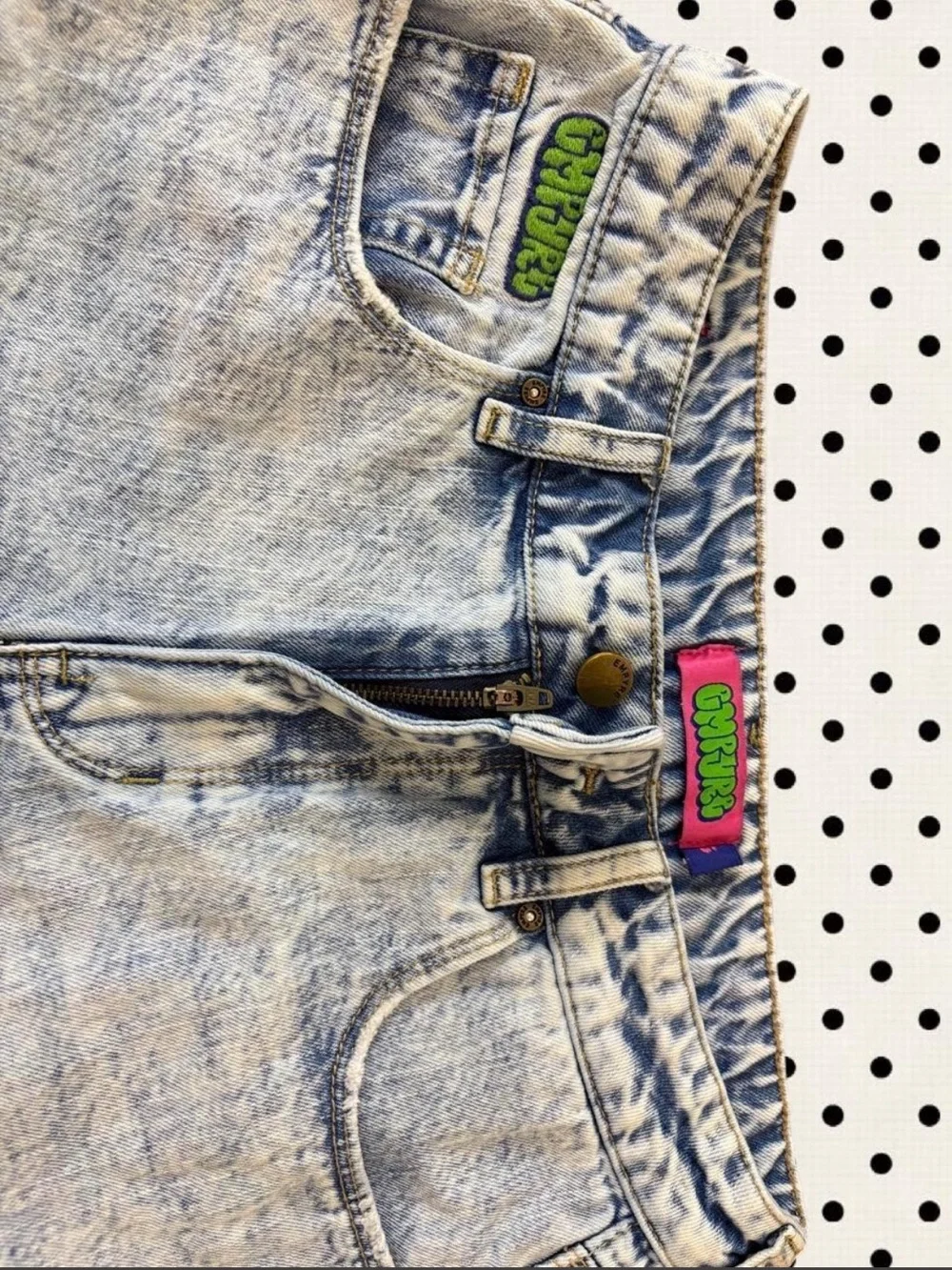 zumiez empire  Light Blue Acid-Wash Denim Cutoff Shorts